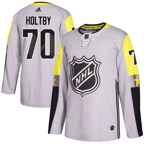 Adidas Men Washington Capitals #70 Braden Holtby Gray 2018 All-Star Metro Division Authentic Stitched NHL Jersey->washington capitals->NHL Jersey